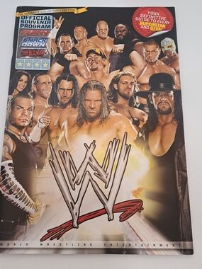 2008 WWE Official Souvenir Program RAW ECW Smack Down, Triple HHH, Undertaker